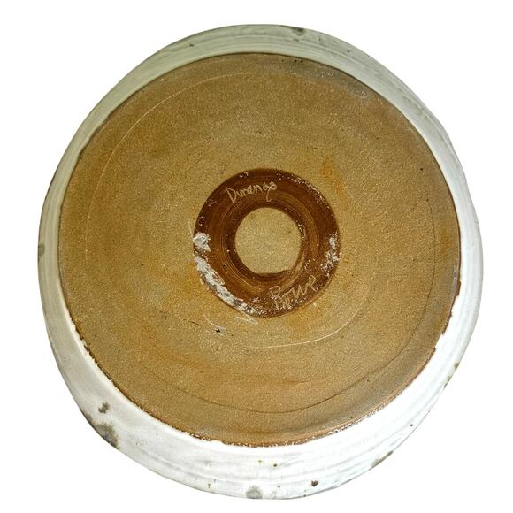 Donna Rowe Durango Pottery Vintage Large Oval Serving Platter Bowl Aspen Leaves - Picture 6 of 7